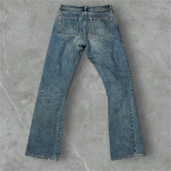 RRL Ralph Lauren Sanforized Denim Jeans Pants 28x30 Flared Leg Opening Double RL - Picture 2 of 12